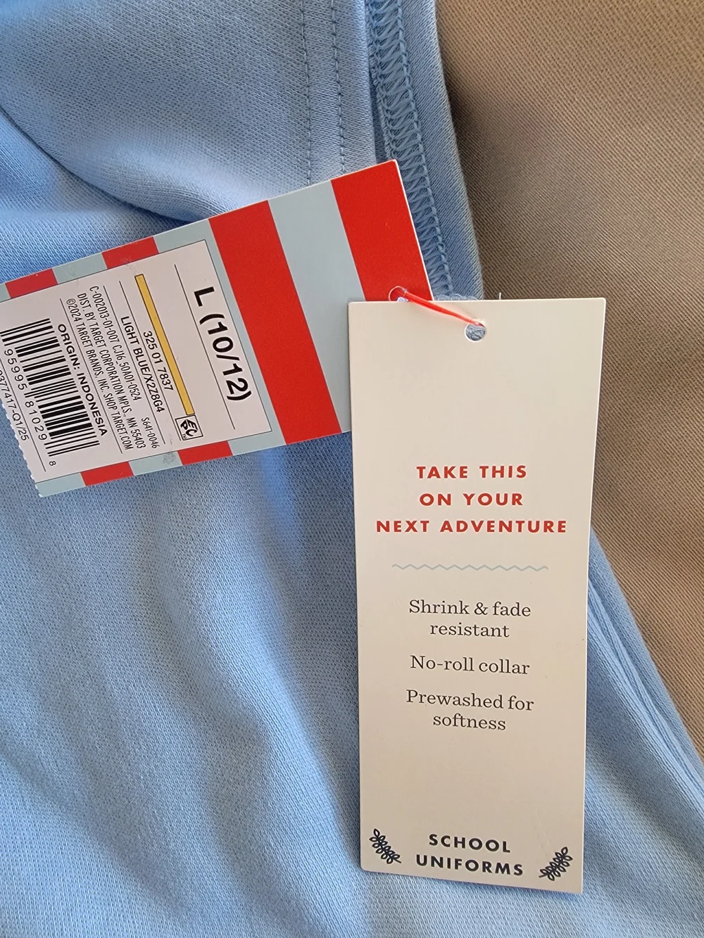 SET Of 2 Cat & Jack School Uniform, Shirt & Pants Size L(10/12) ($26)